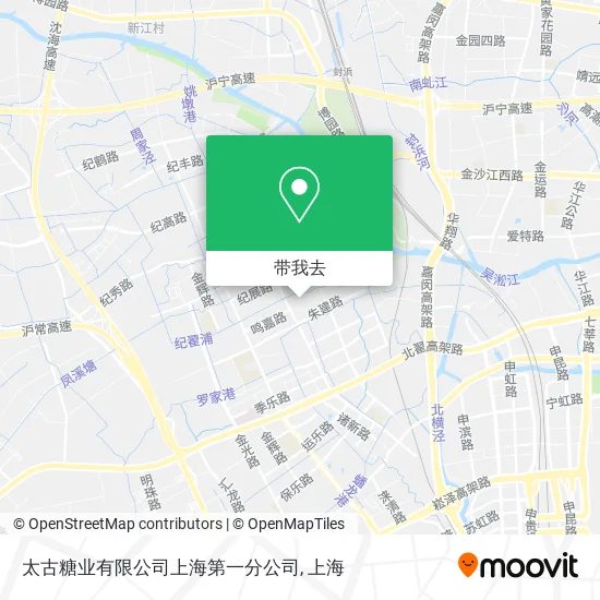 太古糖业有限公司上海第一分公司地图