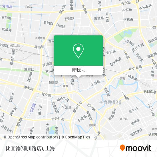 比宜德(铜川路店)地图