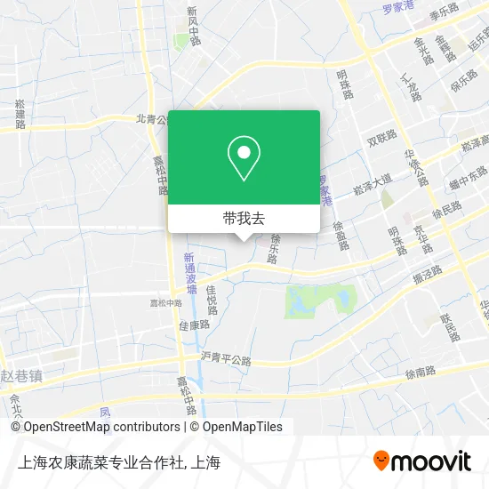 上海农康蔬菜专业合作社地图