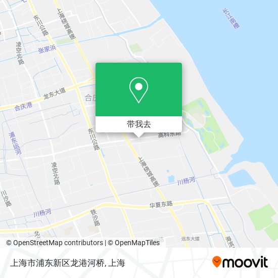 上海市浦东新区龙港河桥地图