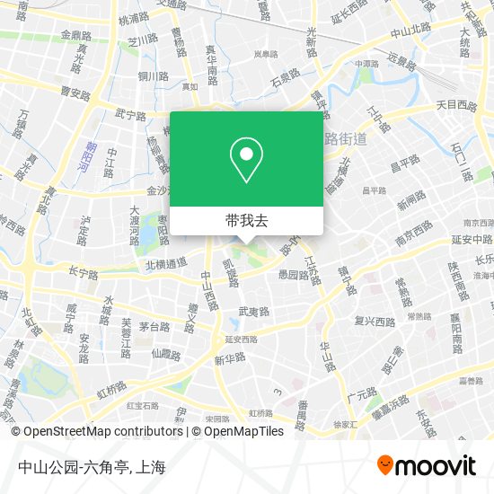 中山公园-六角亭地图