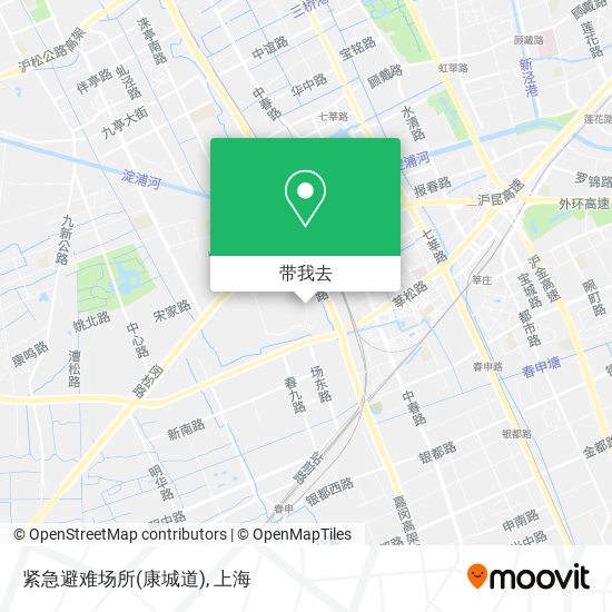紧急避难场所(康城道)地图