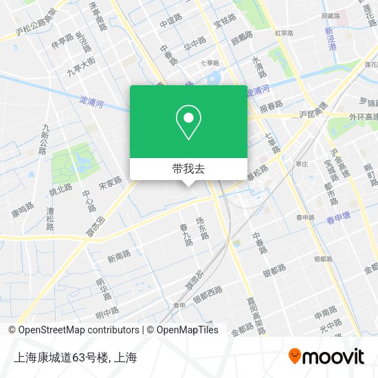 上海康城道63号楼地图