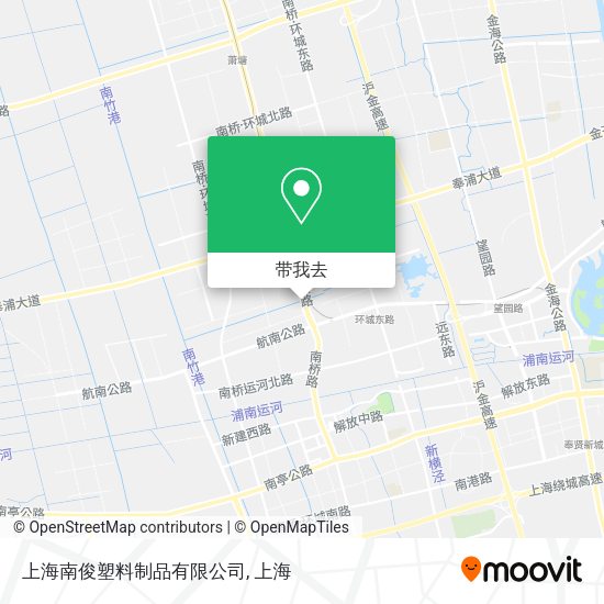 上海南俊塑料制品有限公司地图