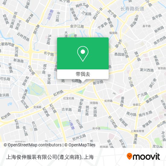 上海俊伸服装有限公司(遵义南路)地图