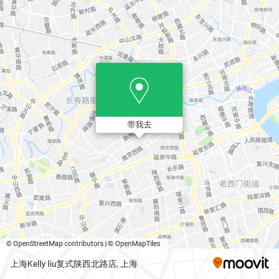 上海Kelly liu复式陕西北路店地图