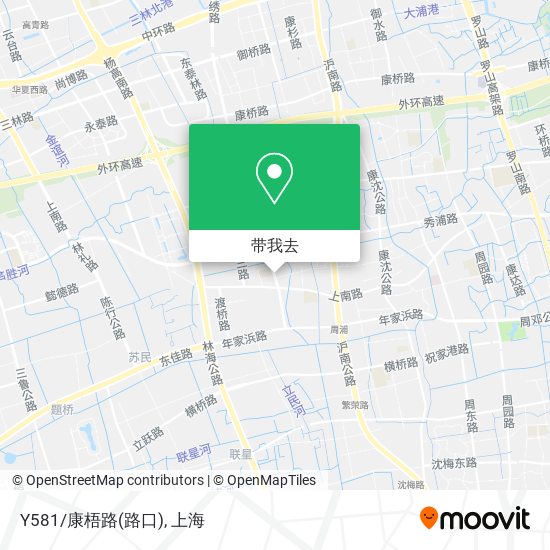 Y581/康梧路(路口)地图