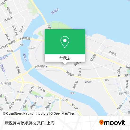 康悦路与展凌路交叉口地图
