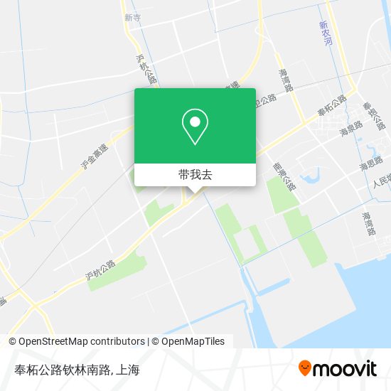 奉柘公路钦林南路地图