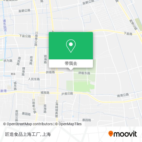 匠造食品上海工厂地图