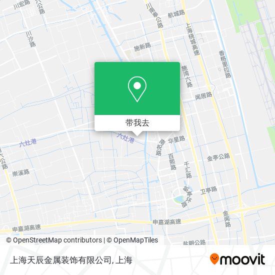 上海天辰金属装饰有限公司地图