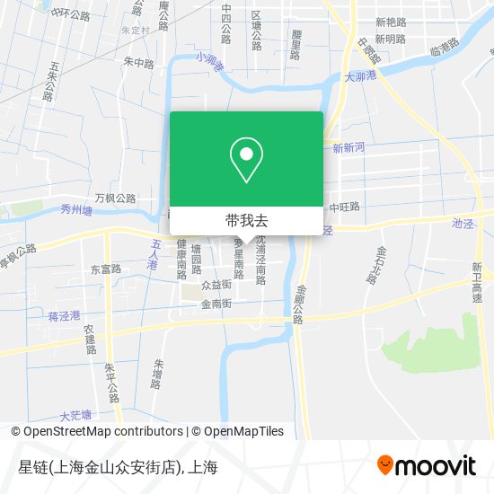 星链(上海金山众安街店)地图