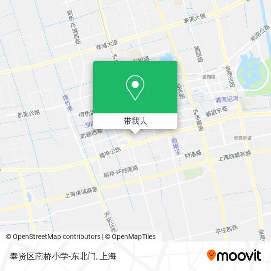 奉贤区南桥小学-东北门地图