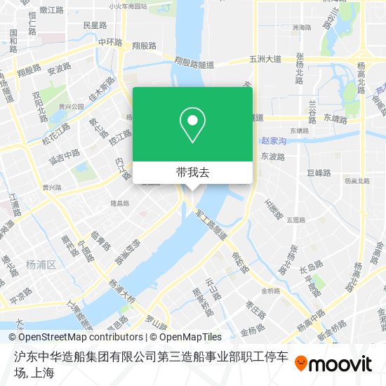 沪东中华造船集团有限公司第三造船事业部职工停车场地图