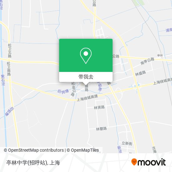 亭林中学(招呼站)地图