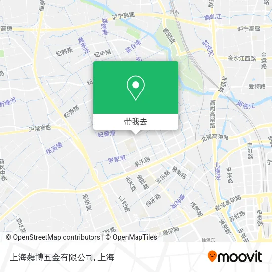 上海蕤博五金有限公司地图