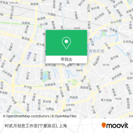 时贰月创意工作室(宁夏路店)地图