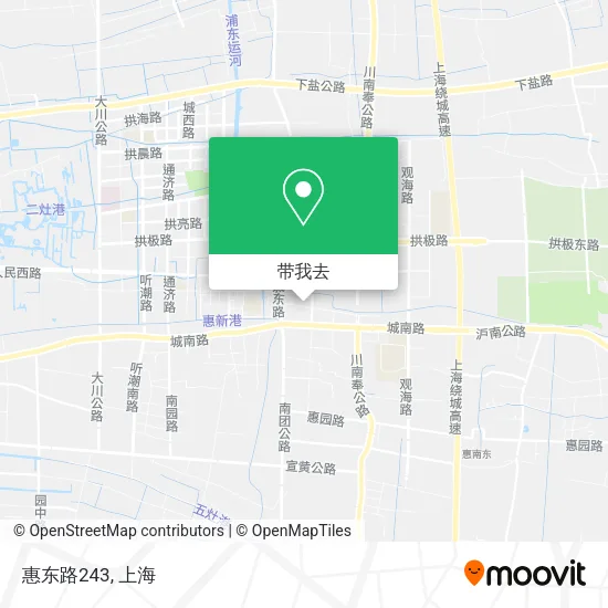 惠东路243地图