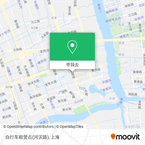自行车租赁点(河滨路)地图