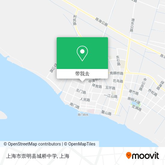 上海市崇明县城桥中学地图