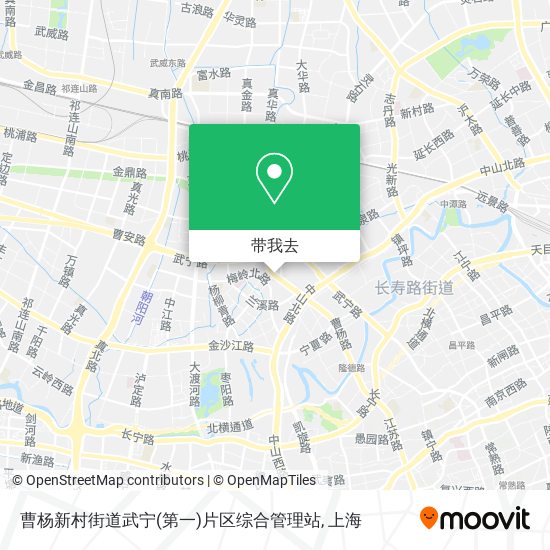 曹杨新村街道武宁(第一)片区综合管理站地图