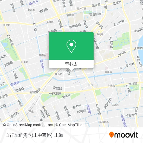 自行车租赁点(上中西路)地图