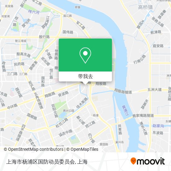 上海市杨浦区国防动员委员会地图