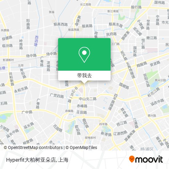 Hyperfit大柏树亚朵店地图