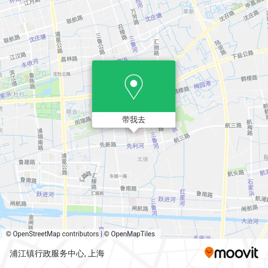 浦江镇行政服务中心地图