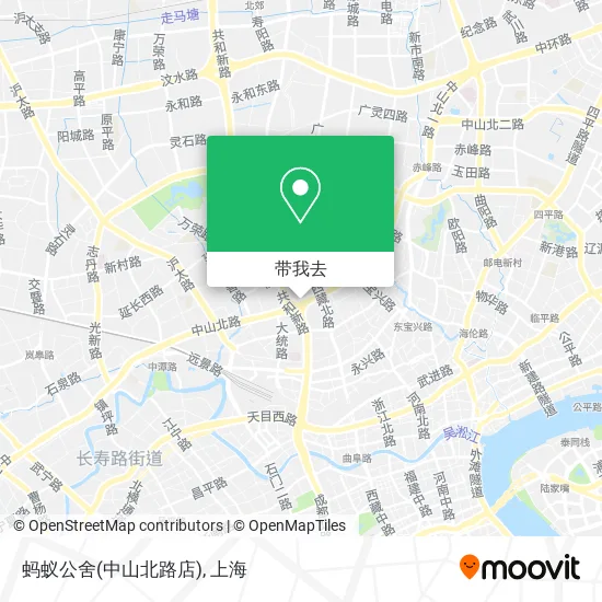 蚂蚁公舍(中山北路店)地图