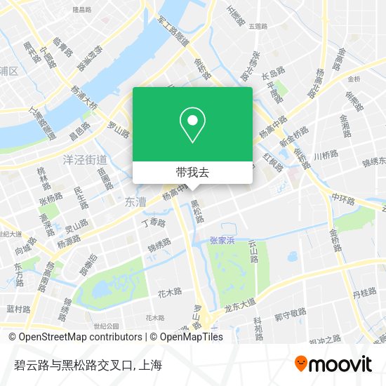 碧云路与黑松路交叉口地图