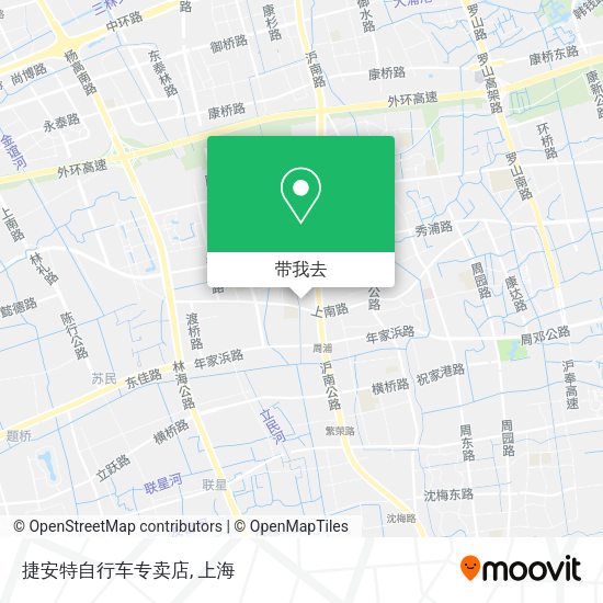捷安特自行车专卖店地图