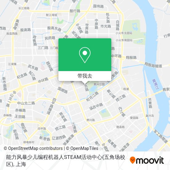 能力风暴少儿编程机器人STEAM活动中心(五角场校区)地图