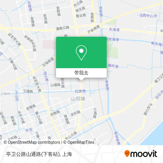 亭卫公路山通路(下客站)地图
