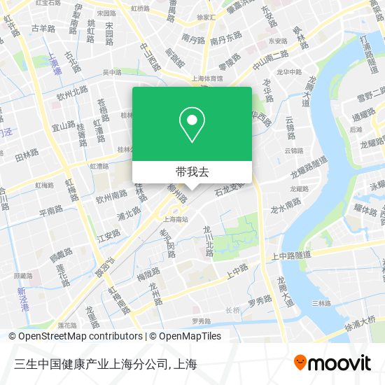 三生中国健康产业上海分公司地图