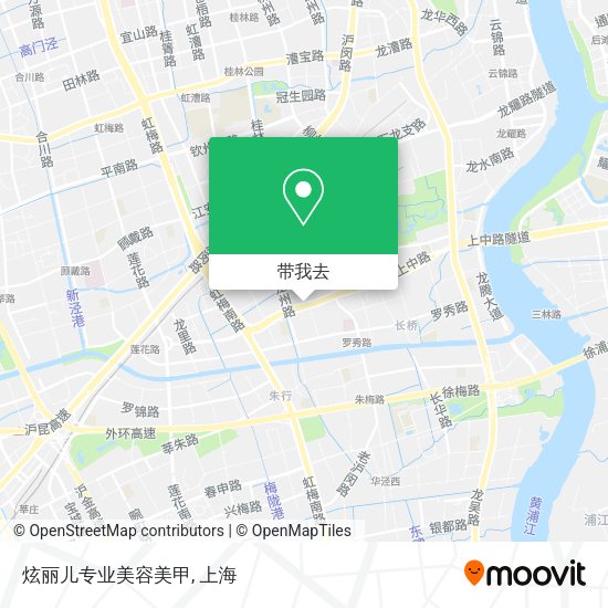 炫丽儿专业美容美甲地图