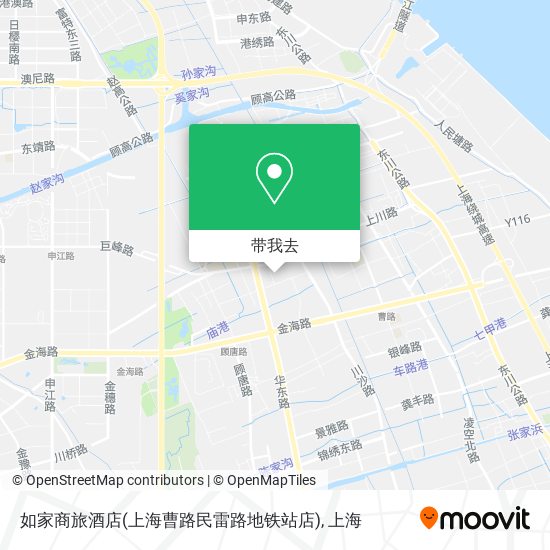 如家商旅酒店(上海曹路民雷路地铁站店)地图