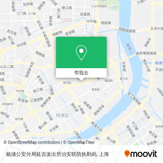 杨浦公安分局延吉派出所治安联防执勤岗地图