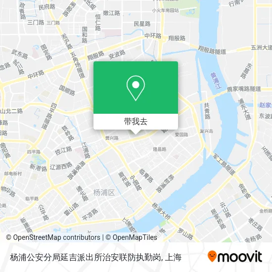 杨浦公安分局延吉派出所治安联防执勤岗地图