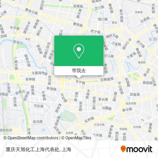 重庆天旭化工上海代表处地图
