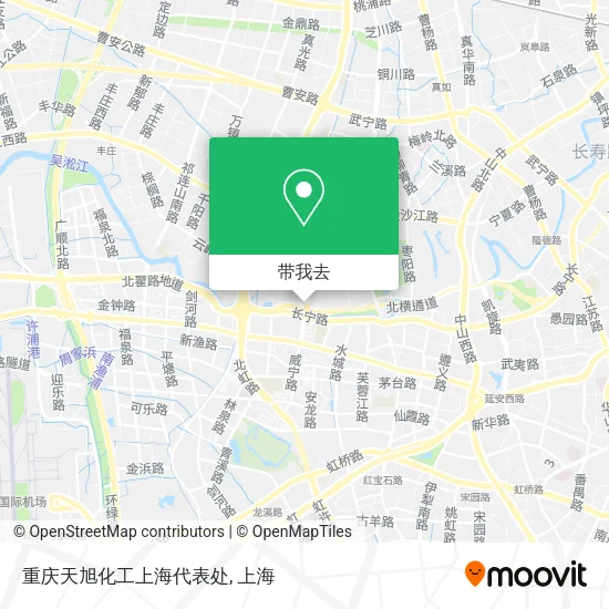 重庆天旭化工上海代表处地图