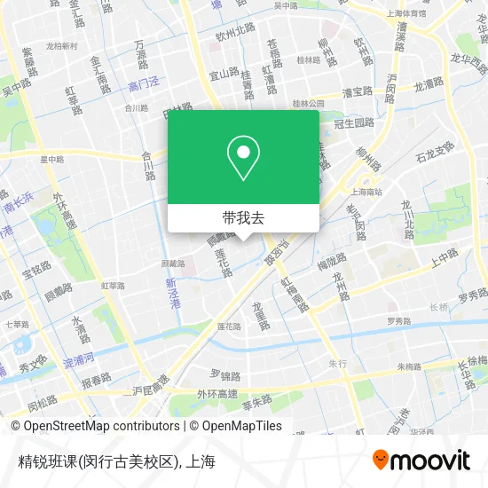 精锐班课(闵行古美校区)地图