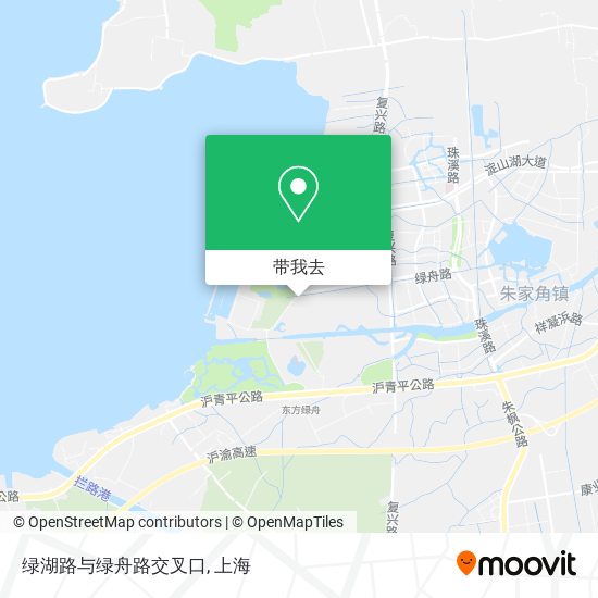 绿湖路与绿舟路交叉口地图