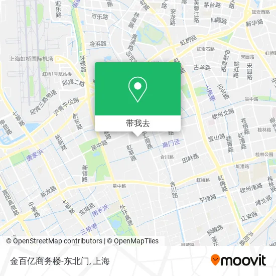 金百亿商务楼-东北门地图