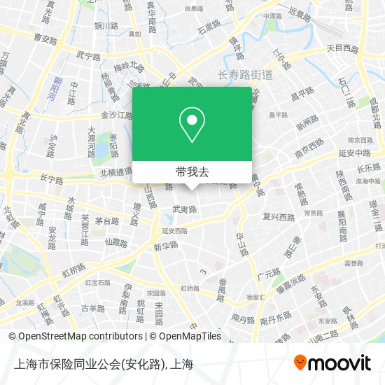 上海市保险同业公会(安化路)地图