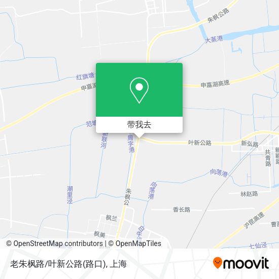 老朱枫路/叶新公路(路口)地图
