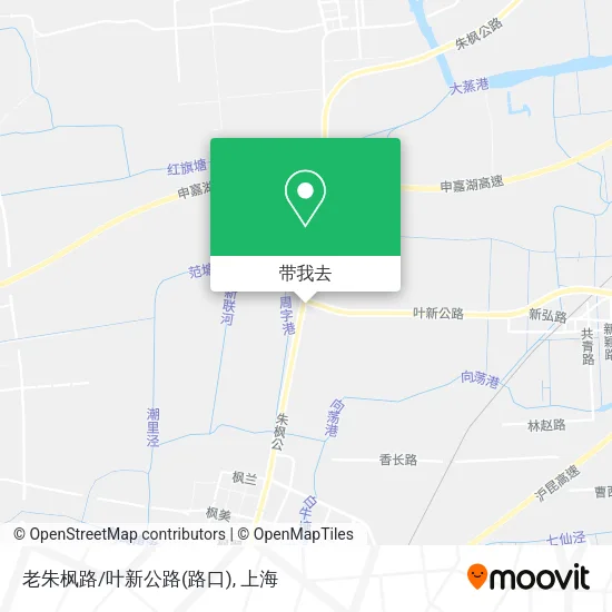 老朱枫路/叶新公路(路口)地图