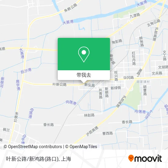 叶新公路/新鸿路(路口)地图