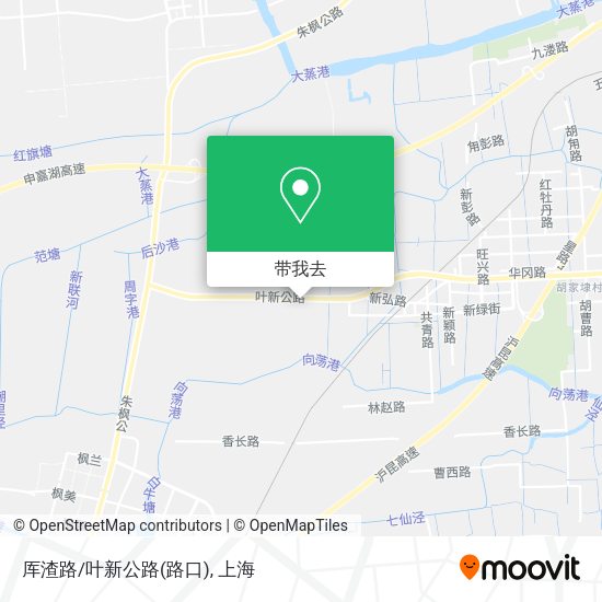 厍渣路/叶新公路(路口)地图