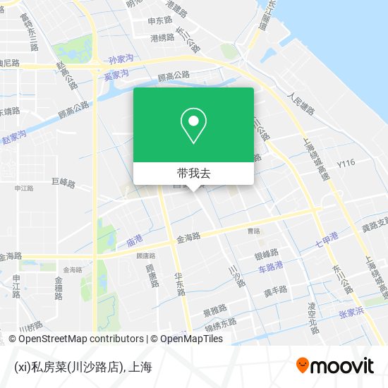 (xi)私房菜(川沙路店)地图